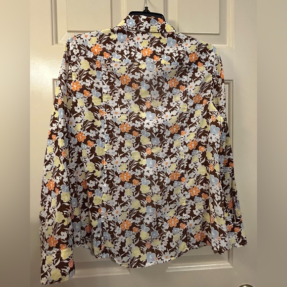 Tory Burch Brigitte Floral Print Pleated Skirt and Top - Picture 7 of 12